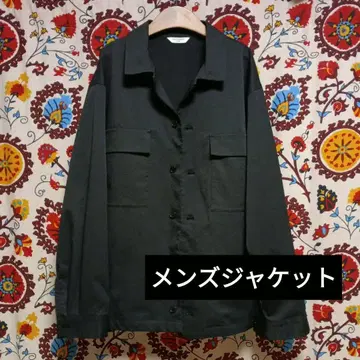 URBAN RESEARCH DOORS 블랙 버튼 셔츠 M 남성용