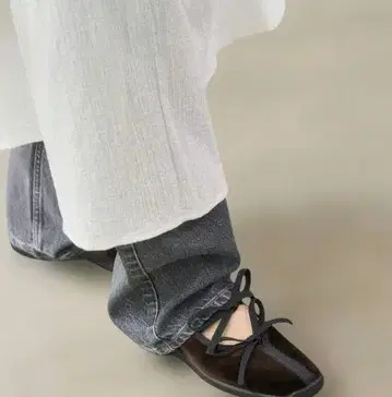 LE TALON*L 더블 리본 발레리나 24.5