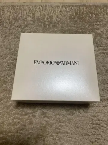 EMPORIO ARMANI 네이비 가죽 벨트
