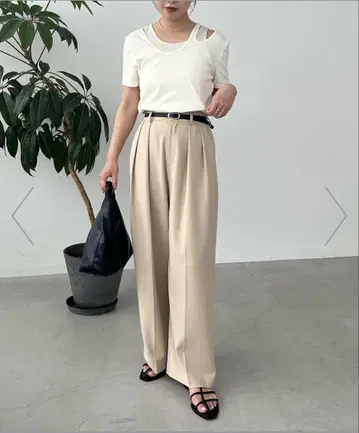 카프리슈 레마쥬 레이어드 아지메 넥 T셔츠