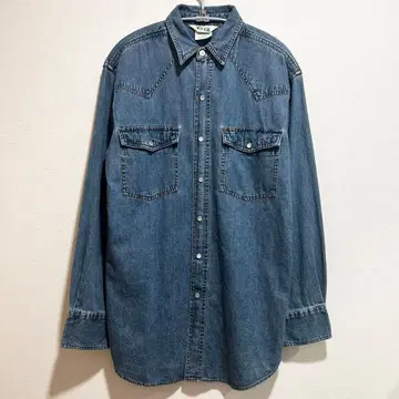 KEY APPAREL 키 데님 웨스턴 셔츠 M 사이즈 긴팔 셔츠