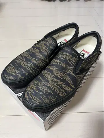 VANS 스케이트 슬립온 타이거 카모