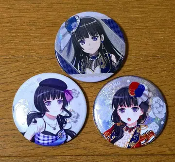 뱅드림 시로가네 린코 캔뱃지 홀로그램 3개