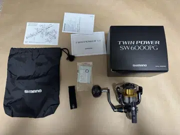 시마노 15 트윈 파워 SW 6000PG 스피닝 릴 중고품