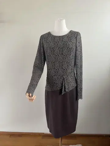 레이스 상의 포함 포멀 드레스
