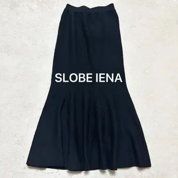 SLOBE IENA 머메이드 라인 플레어 스커트 블랙 38