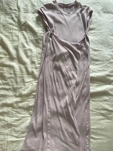 baserange 랩 원피스 보라색 S 사이즈