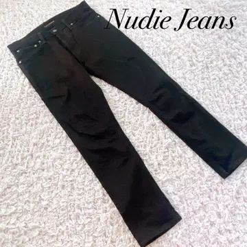 Nudie Jeans 블랙 데님 W33 L32 팬츠
