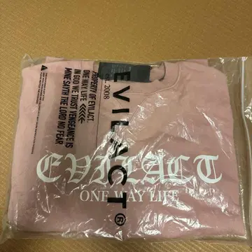 EVILACT 핑크 크루넥 트레이닝복