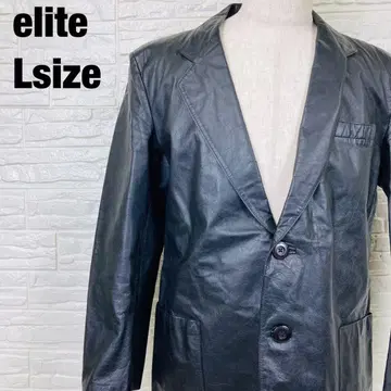 elite 엘리트 가죽 테일러드 자켓 블랙 1032