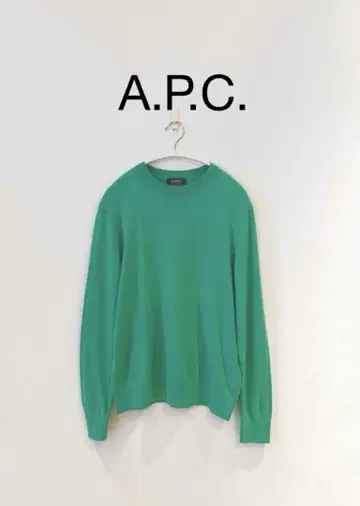A.P.C. 아페쎄 코튼캐시미어 니트 그린