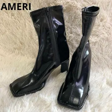 컨디션 최상 AMERI UND ELASTIC SHORT BOOTS 블랙