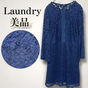 새상품급 Laundry 셜리세걸 레이스 원피스 네이비2