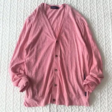 폴스미스 네프 코튼 천축 가디건 핑크 L