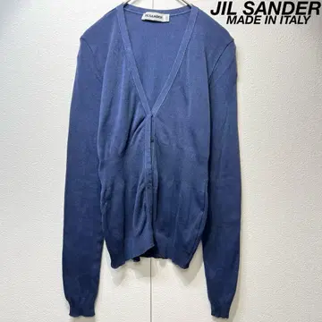 레어 JIL SANDER 고급 스냅 디자인 니트 가디건 36