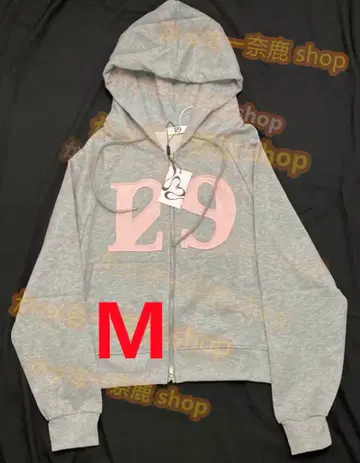 ILLIGO 129 LOGO 그레이 프론트 29 자수 M 사이즈 후드티