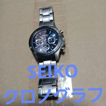 SEIKO 크로노그래프 손목시계 블루