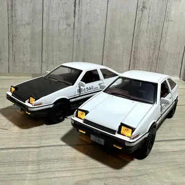 도요타 AE86 트레노 이니셜 D 1/32 화이트 2대 세트