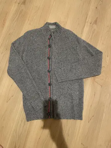 BEAMS HEART 리브 가디건 M 그레이
