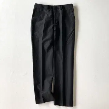 마가렛호웰 린넨 울 크롭 팬츠 슬랙스 블랙