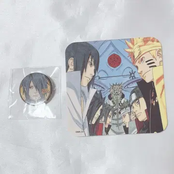 NARUTO 우치하 사스케 미니 캔뱃지 아트 코스터