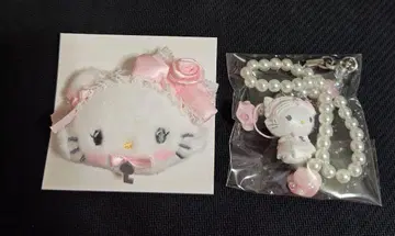 메루카리 택배 챠미 키티 화이트 프릴 산리오