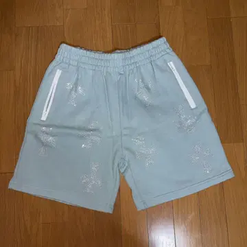 BABY BLUE RHINESTONE SHORTS M 사이즈