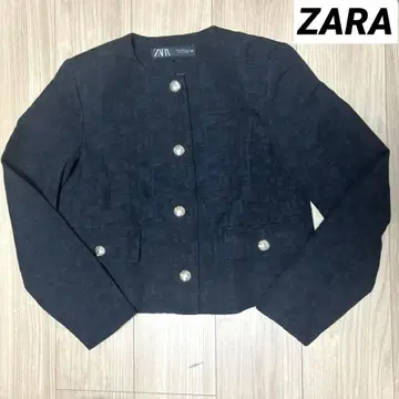 새상품급 ZARA 자라 블랙 노카라 자켓 M 여성용 아우터