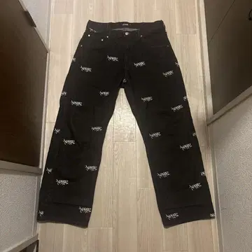 Xlarge 데님 팬츠 청바지 블랙 남성용