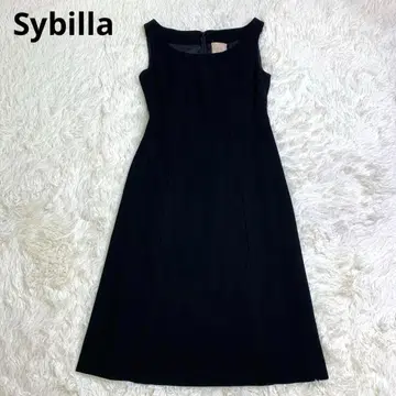 시빌라 Sybilla 슬리브리스 롱 원피스 블랙 L