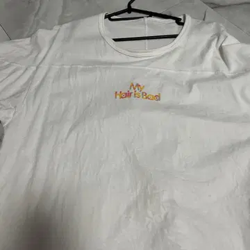 My Hair Is Bad 셔츠 화이트