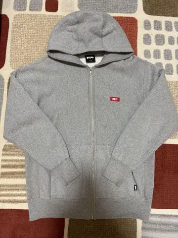 FTC 풀 집업 그레이 후드티