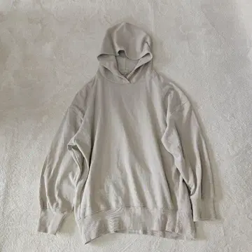 Petit Honfleur 후드 부착 오버 사이즈 후드티 베이지 L