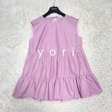 극상 미사용 yori 랜덤 티어드 타프타 블라우스 정가 2만