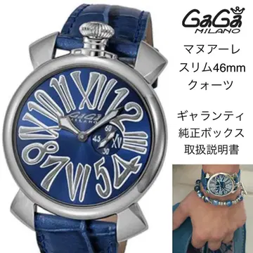 GaGa Milano 마누아레 슬림 46mm 블루