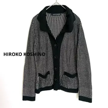 새상품급 HIROKO KOSHINO 히로코코시노 니트 가디건 38