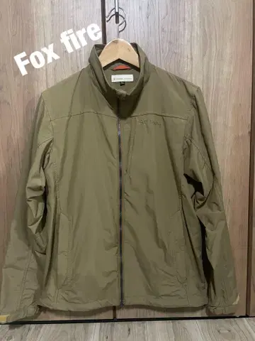 [Fox fire] 카키 나일론 자켓 풀 집업