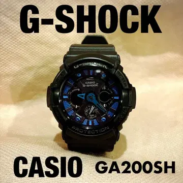 CASIO G-SHOCK GA-200SH 블랙/블루