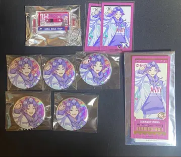 에이트리 18trip 야반 코타로 캔뱃지 카세트 테이프풍 키링