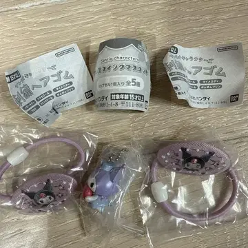 산리오 자수 머리끈 간호사 스윙 마스코트 세트 쿠로미 3개 세트