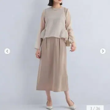 그린 라벨 릴랙싱 시어 티어드 세트 원피스