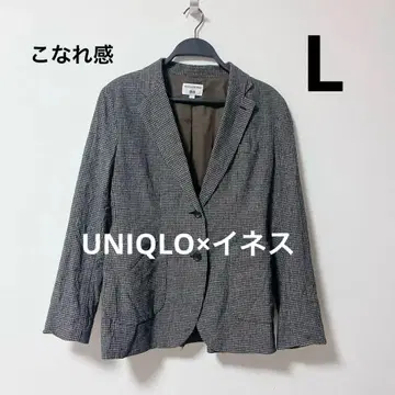 새상품급 유니클로 이네스 린넨&코튼 테일러드 자켓 L 사이즈