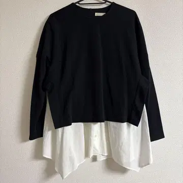 새상품급 PASSIONE 파시오네 레이어드 풀오버 도킹