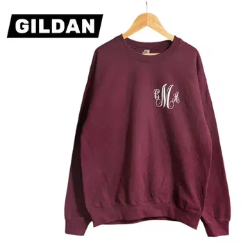 GILDAN 길단 버건디 크루넥 맨투맨 M
