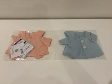 플라워 미피 뽀송 봉제 인형용 레인코트 블루 핑크