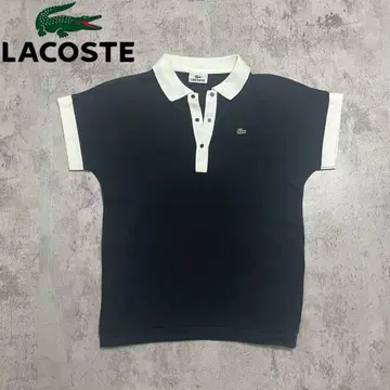 LACOSTE 라코스테 바이컬러 피케 셔츠 반팔 악어 로고 자수