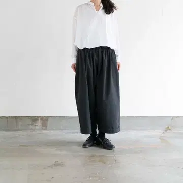 고쉬 100/1 로우 오버 블라우스 셔츠