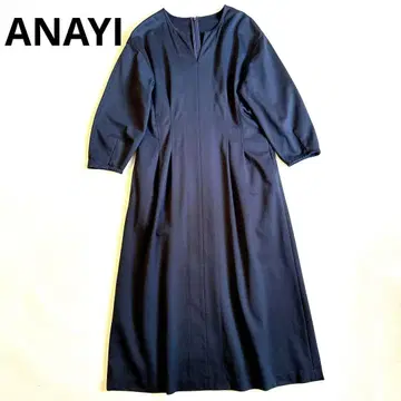 ANAYI 아나이 스트레치 원피스 네이비 38 사이즈