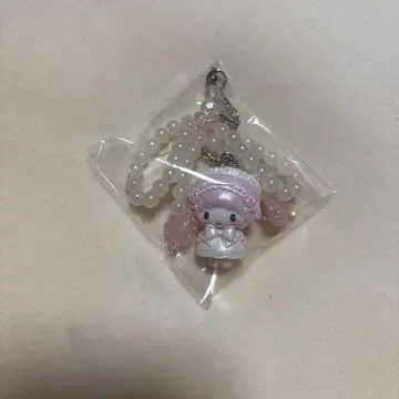산리오 화이트 프릴 디자인 마이 스위트 피아노 시크릿 스트랩
