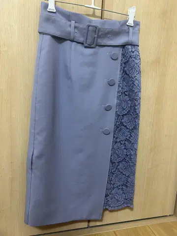[JUSGLITTY] 블루 타이트 스커트